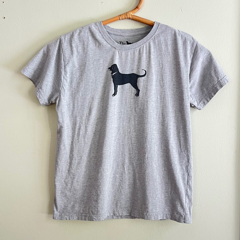 Kids The Black Dog T-Shirt Sz M Marthas Vineyard Gray Coastal Old Money Summer